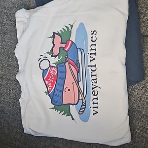 2 Vineyard Vines long sleeve boys cotton shirt. Medium. Used. Price for both.